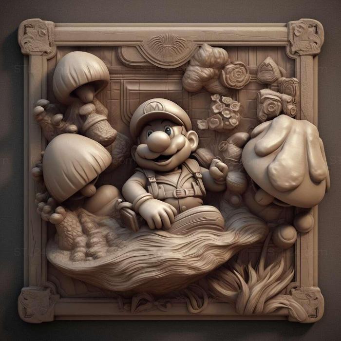 Characters (st mario bros 3, HERO_1187) 3D models for cnc